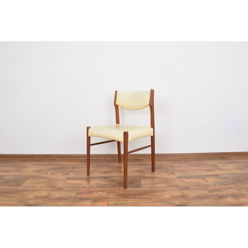 Vintage set of 4 Danish dining chairs in teak,1960