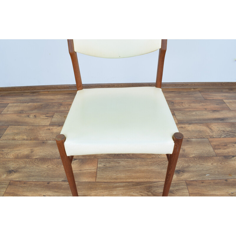 Vintage set of 4 Danish dining chairs in teak,1960