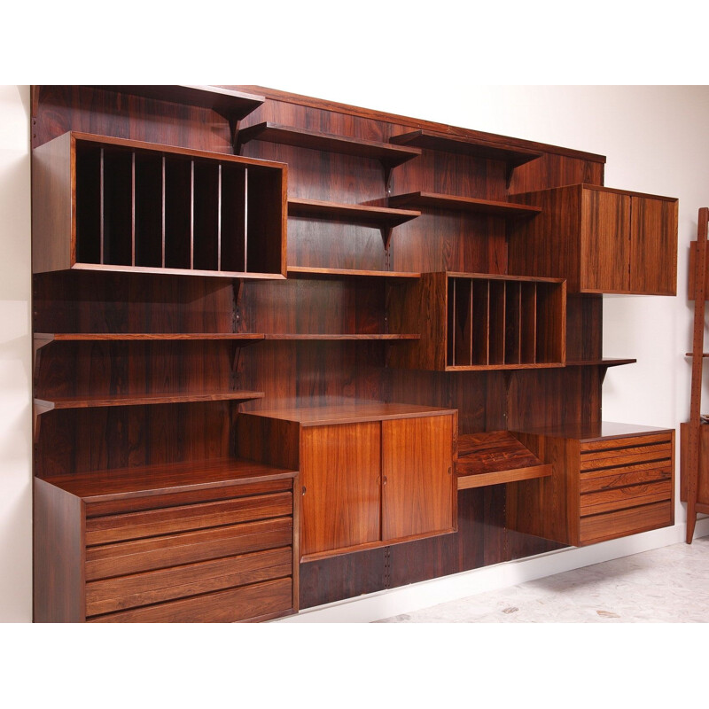 Vintage modular bookcase in rosewood by Poul Cadovius,1960