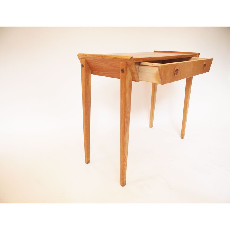 Table d'appoint vintage Scandinave en teck,1960