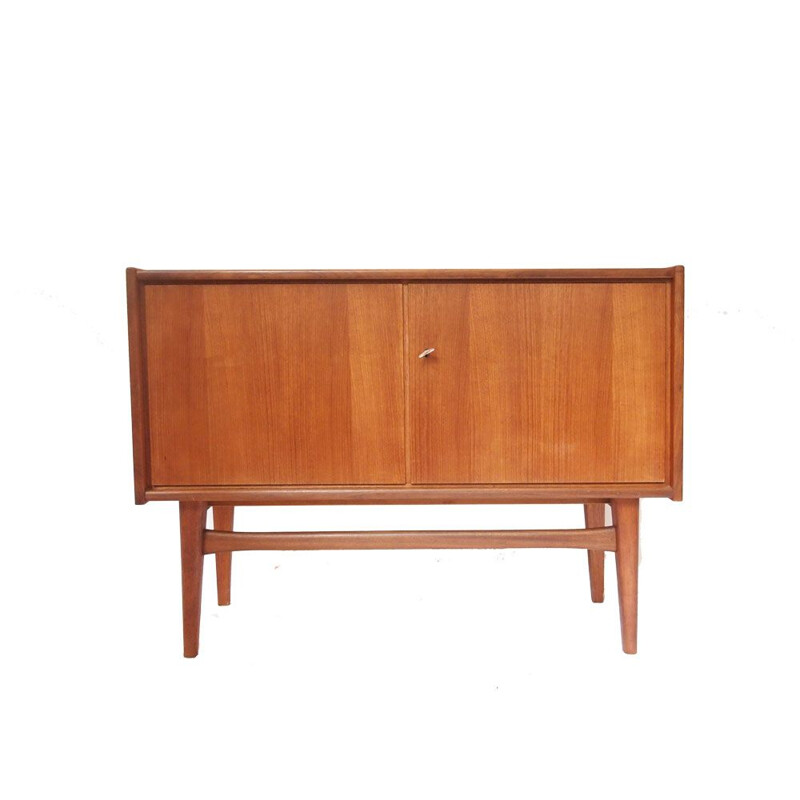 Small vintage Scandinavian sideboard with double door,1960