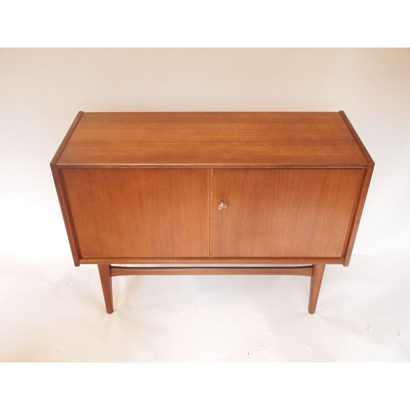 Small vintage Scandinavian sideboard with double door,1960