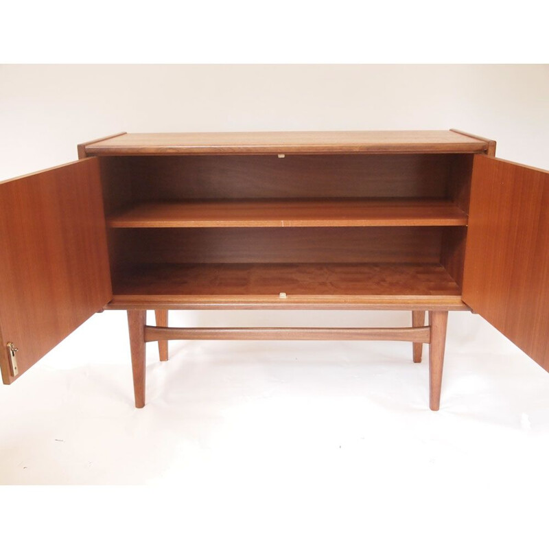 Small vintage Scandinavian sideboard with double door,1960