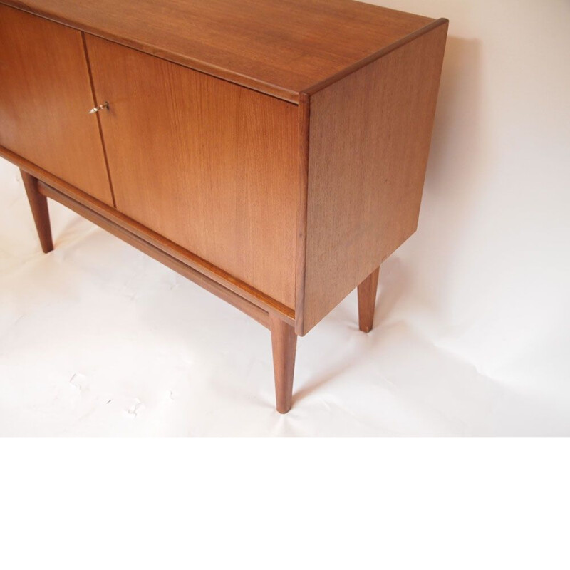 Small vintage Scandinavian sideboard with double door,1960