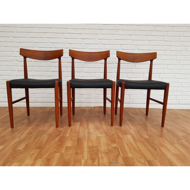 Set of 3 vintage Knud Færch chairs model 343