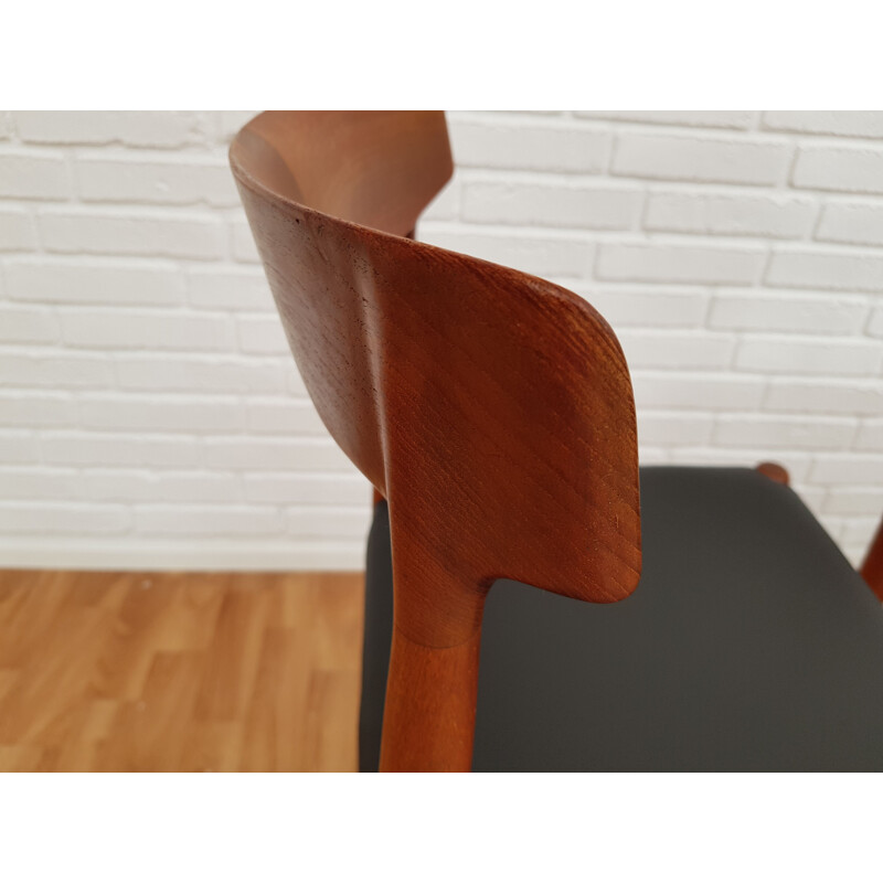 Set of 3 vintage Knud Færch chairs model 343