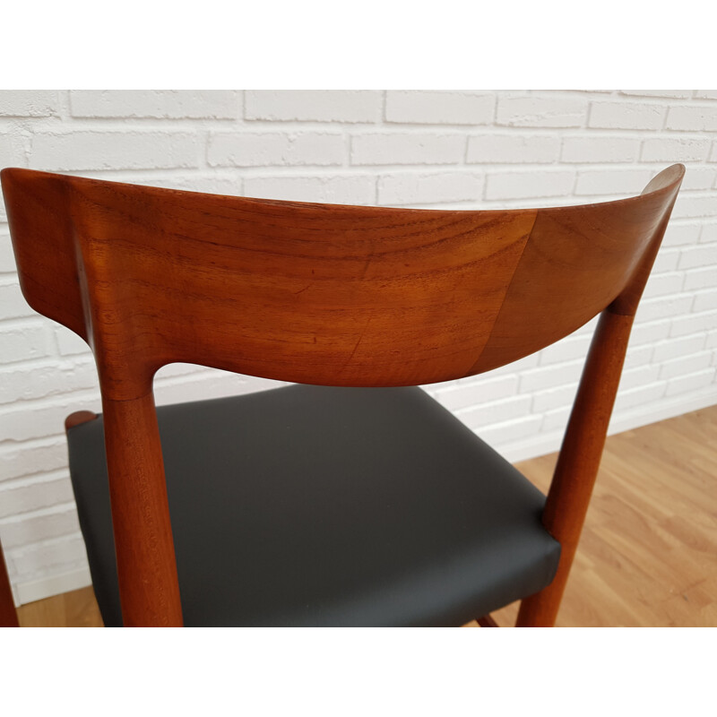 Set of 3 vintage Knud Færch chairs model 343