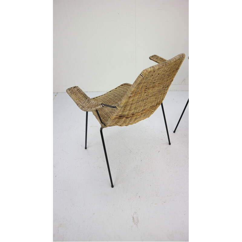 Suite de 2 chaises vintage par Swiss Gian Franco Legler