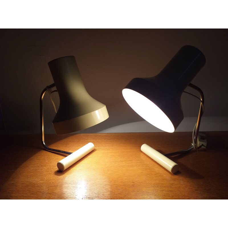 Paire de lampes de table vintage par Josef Hurka pour Napako 1970