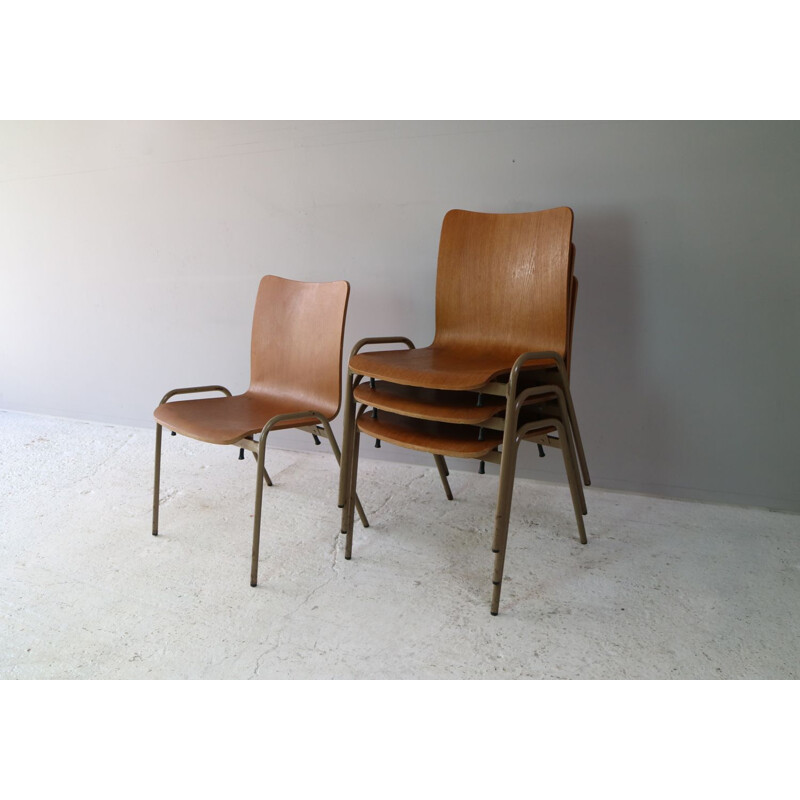 Chaises empilables vintage 1960