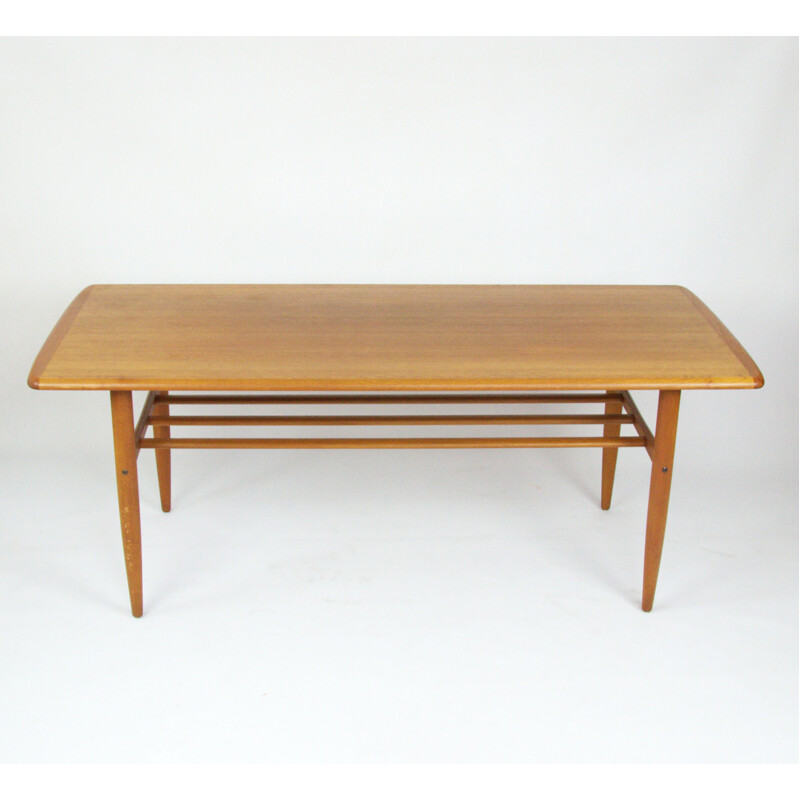 Vintage coffee table in teak by Alberts Tibro 1955s