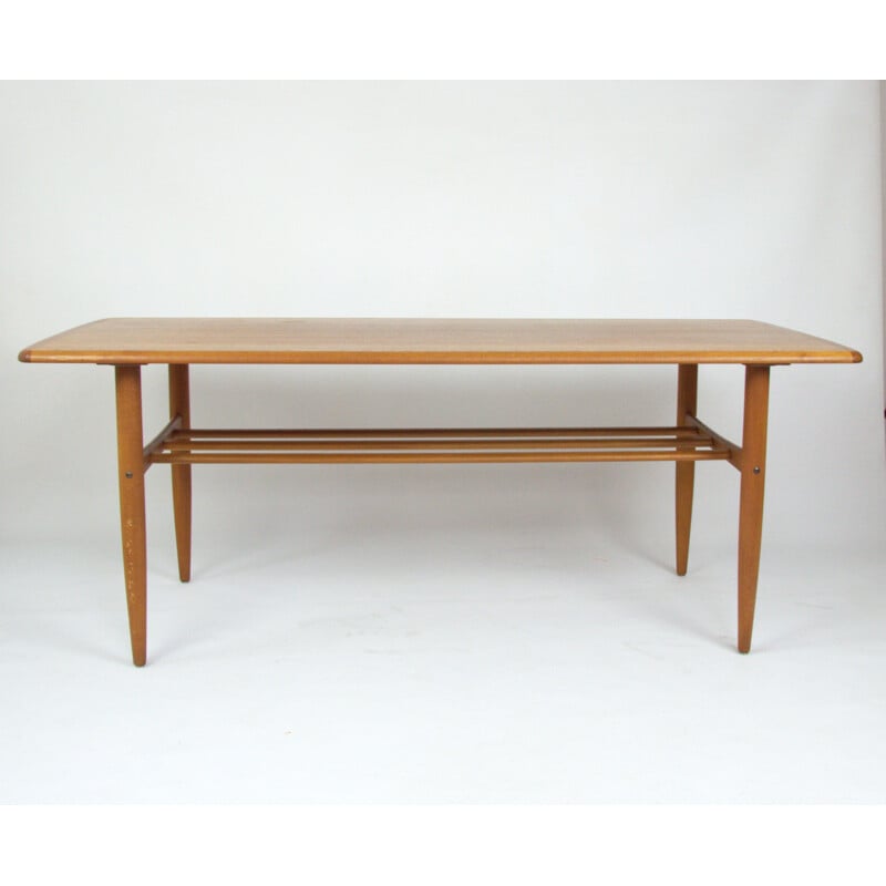 Vintage coffee table in teak by Alberts Tibro 1955s