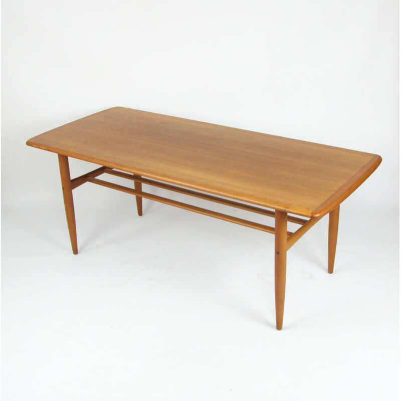 Vintage coffee table in teak by Alberts Tibro 1955s