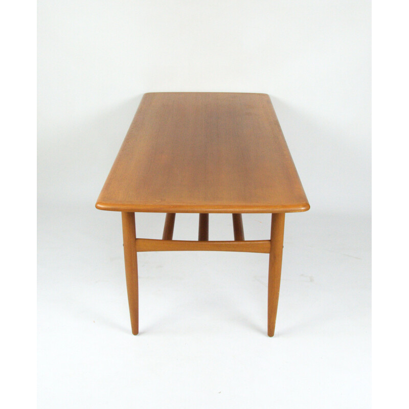 Vintage coffee table in teak by Alberts Tibro 1955s