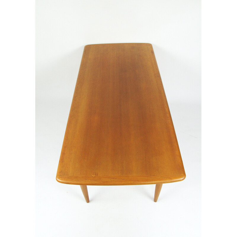 Vintage coffee table in teak by Alberts Tibro 1955s