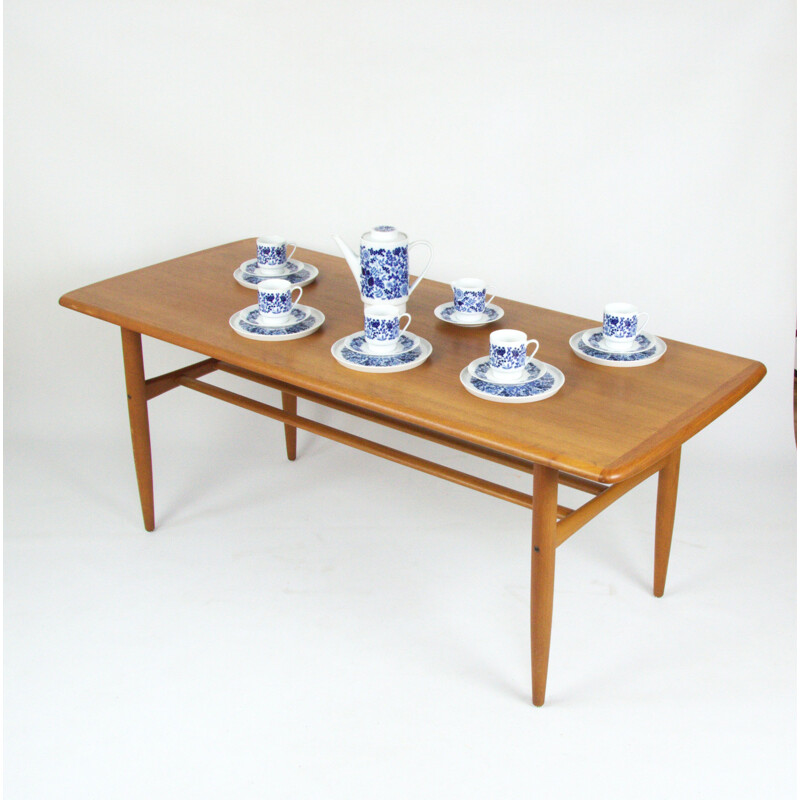 Vintage coffee set for Kahla in blue porcelain and ceramics 1960