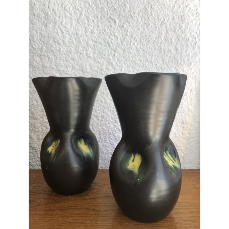 Pair of vintage vases Elchinger