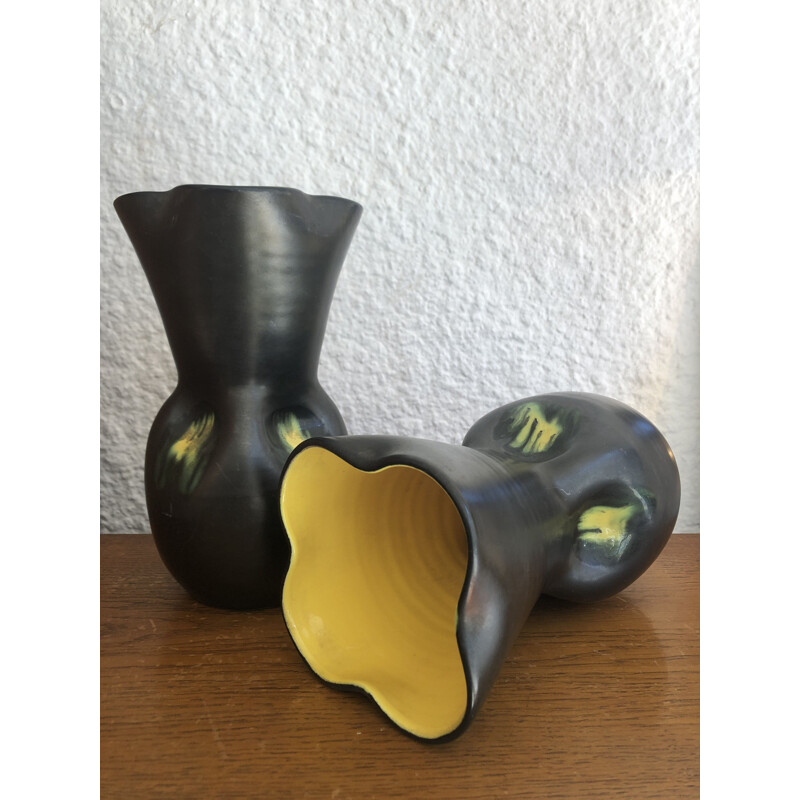 Paire de vases vintage Elchinger