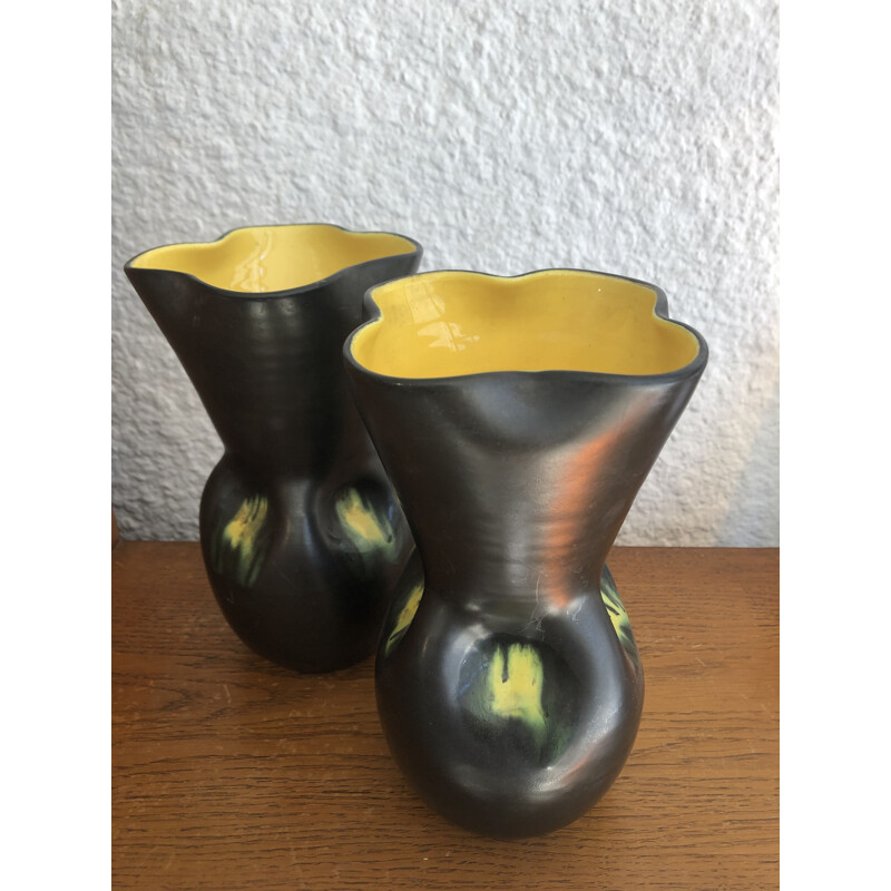 Pair of vintage vases Elchinger