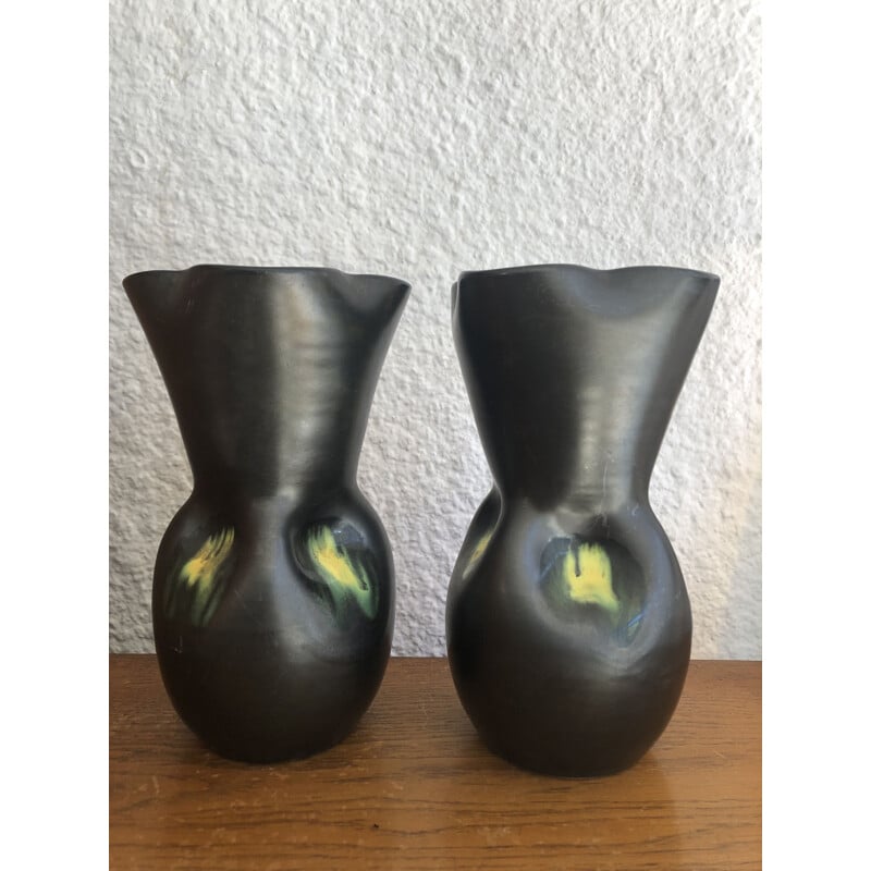 Paire de vases vintage Elchinger
