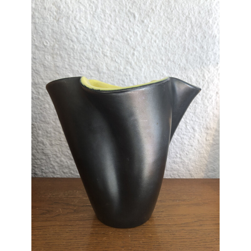 Grand vase vintage mouchoir Elchinger