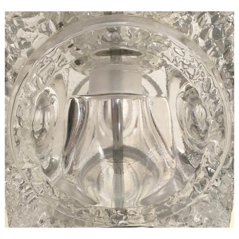 Lámpara vintage de cubos de cristal apilados