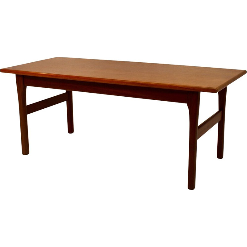 Vintage coffee table in teak rectangular Scandinavian 1960