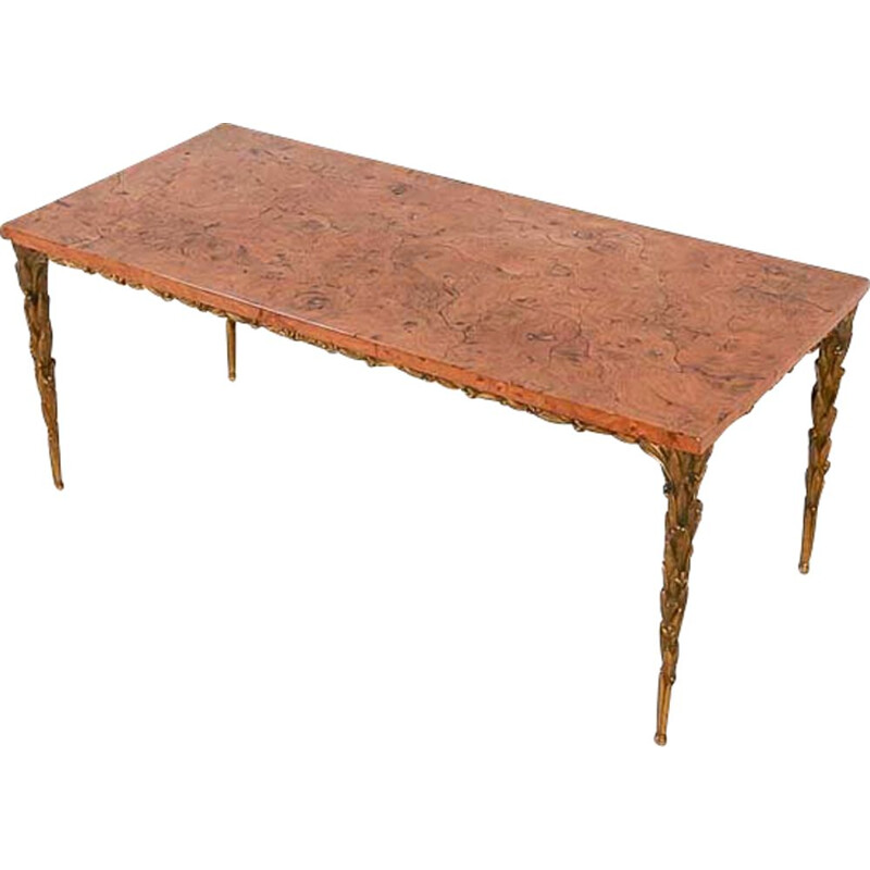 Vintage coffee table from Maison Bagues 1970