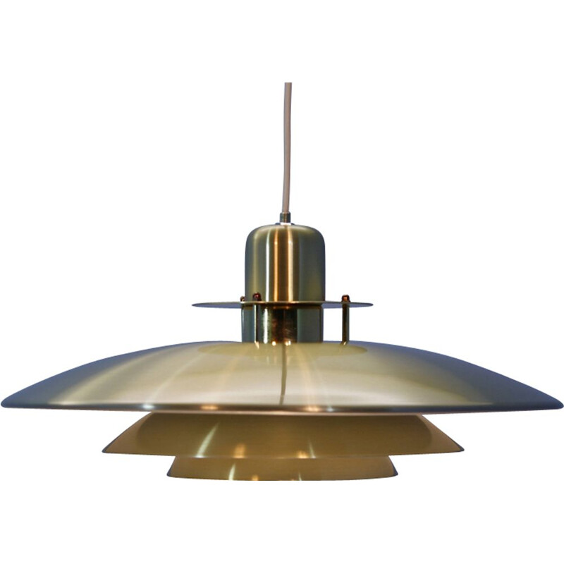 Vintage pendant lamp in brass 1980s