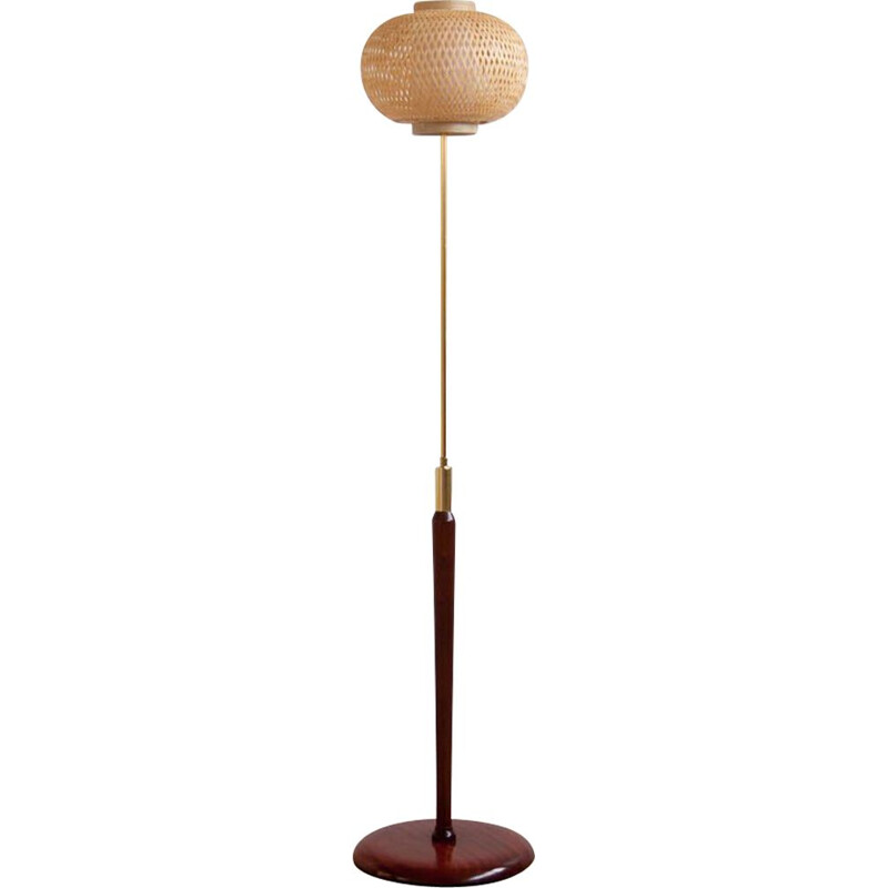 Vintage floor lamp in teak from the 60s