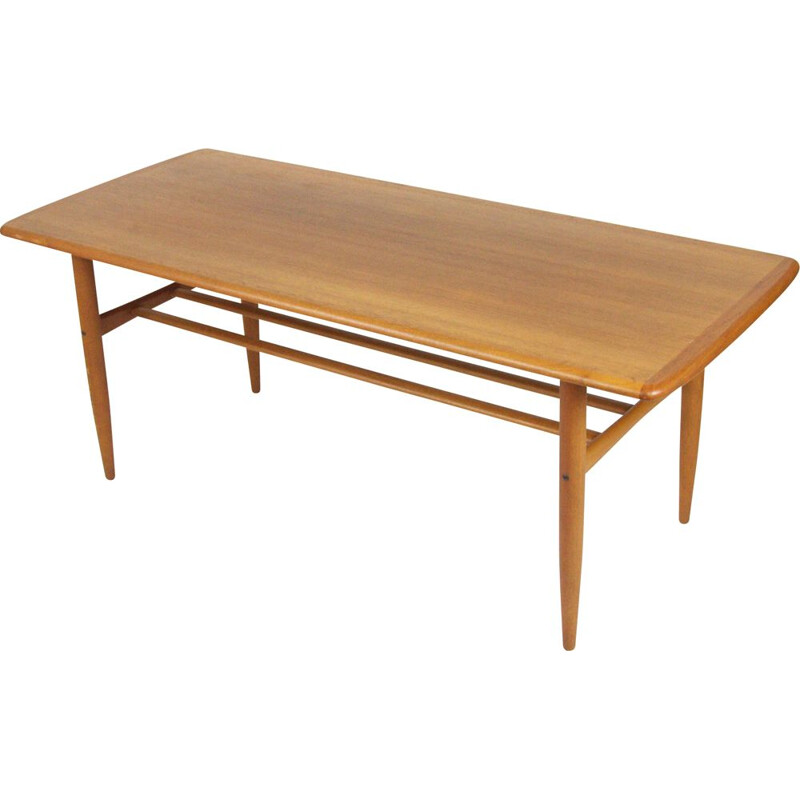 Vintage coffee table in teak by Alberts Tibro 1955s