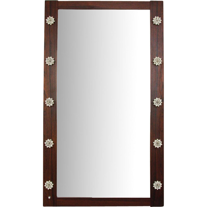 Miroir vintage Star Dust pour AB Nybrofabriken en bois et en plastique