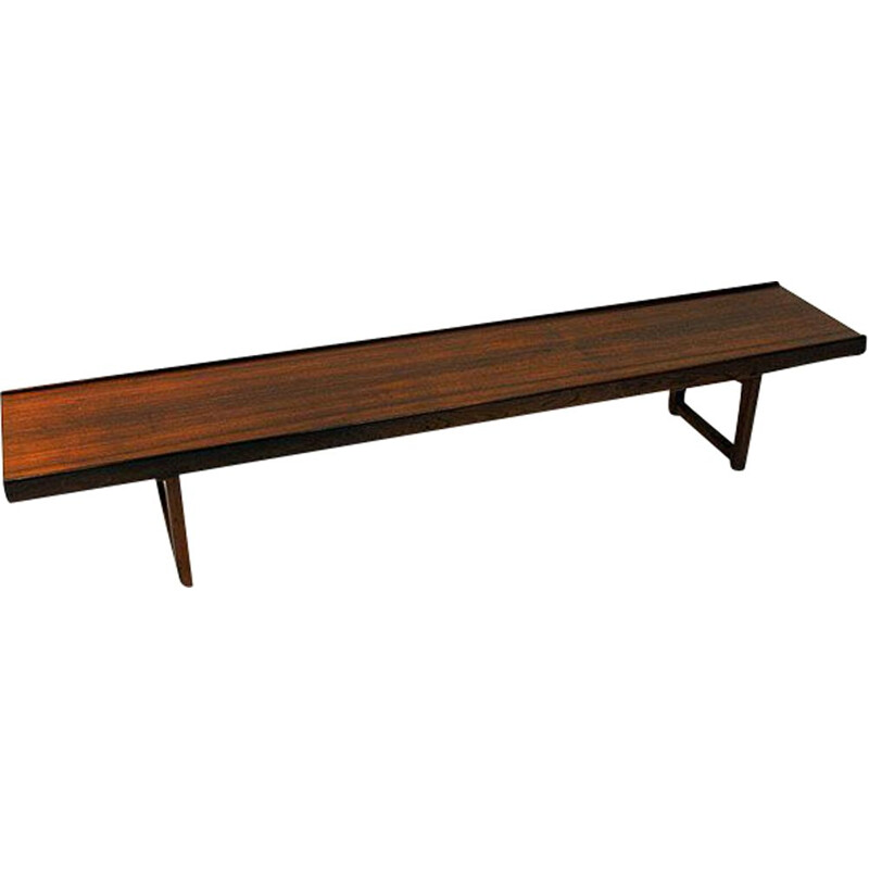 Vintage bench in rosewood by Torbjørn Afdal for Bruksbo Norway 1960s