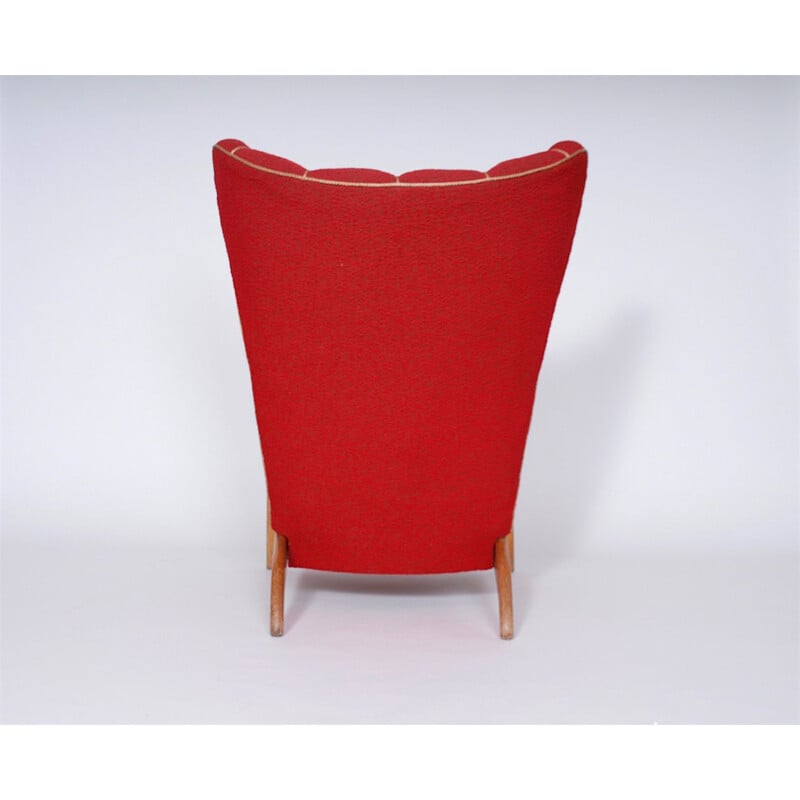 Sillón rojo de época 1950