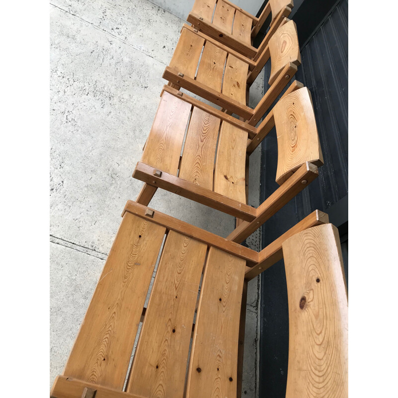 Suite de 4 chaises vintage TRYBO