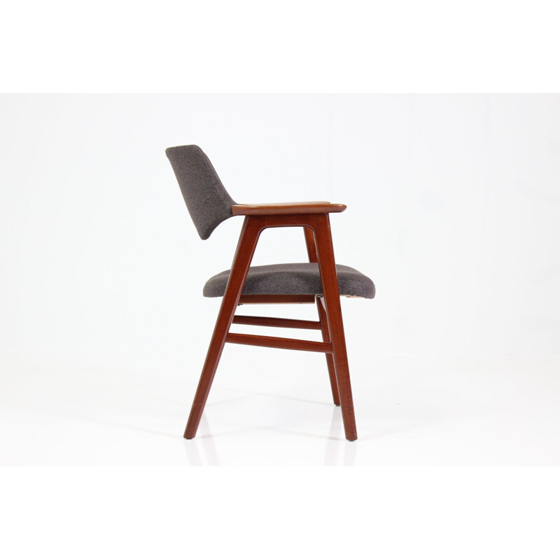 Teak and fabric Hong Stolefabrik armchair, Erik KIRKEGAARD - 1952