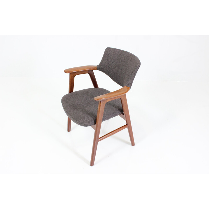 Teak and fabric Hong Stolefabrik armchair, Erik KIRKEGAARD - 1952