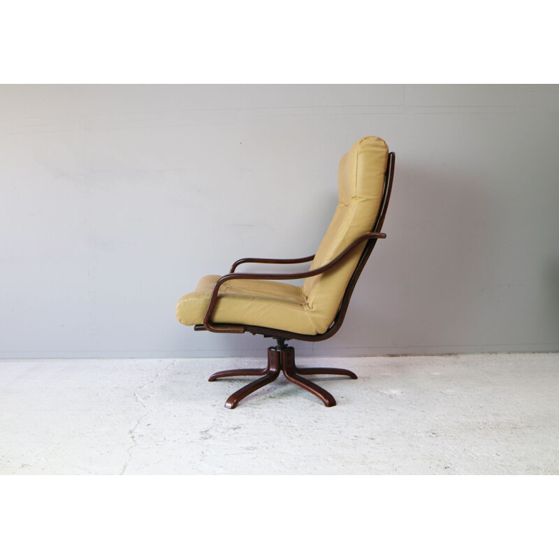 Vintage armchair in beech Denmark 1970s