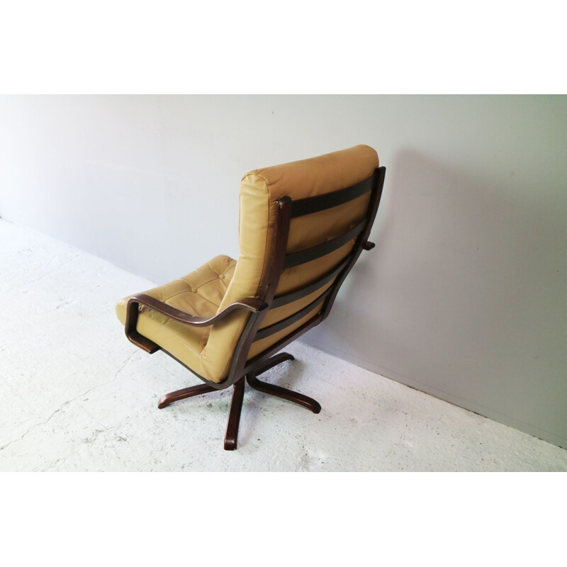 Vintage armchair in beech Denmark 1970s