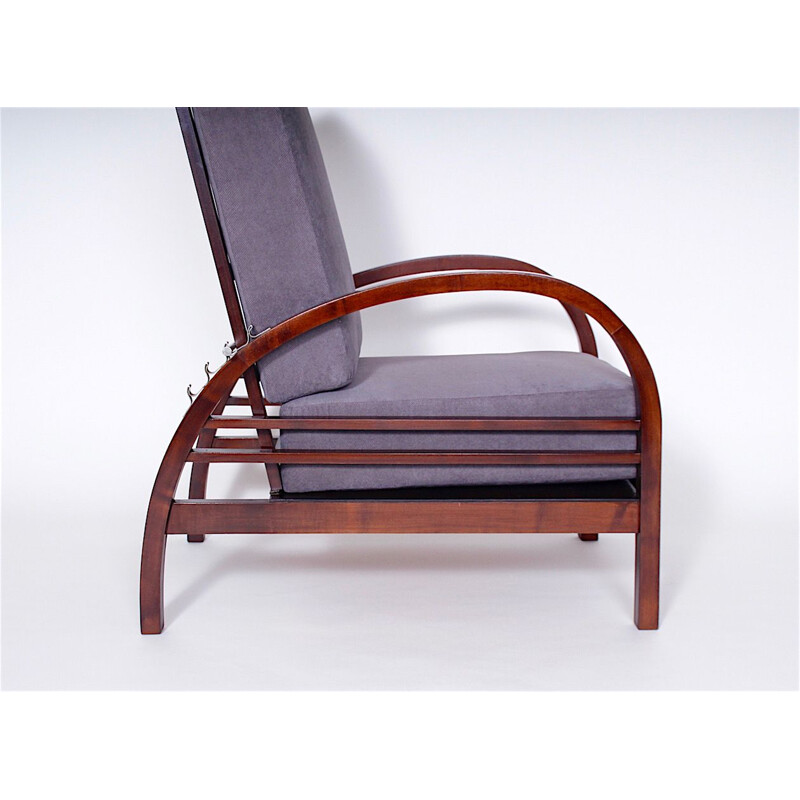 Vintage armchair in beech by Thonet Czechoslovakia 1922