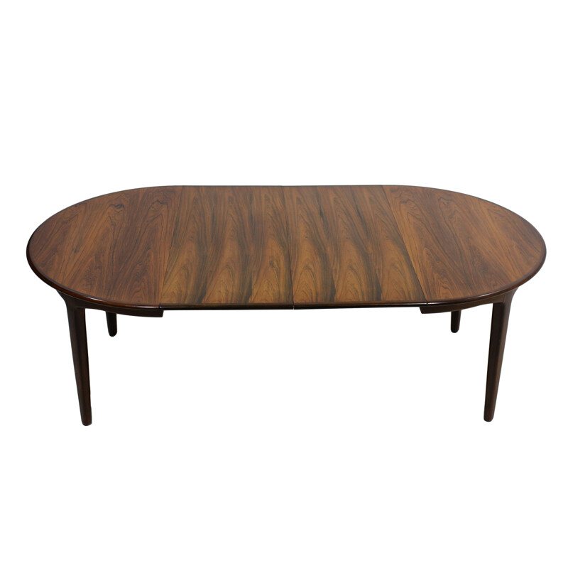 Vintage dining table in rosewood by Henning Kjaernulf for Soro Stolefabrik, 1960s