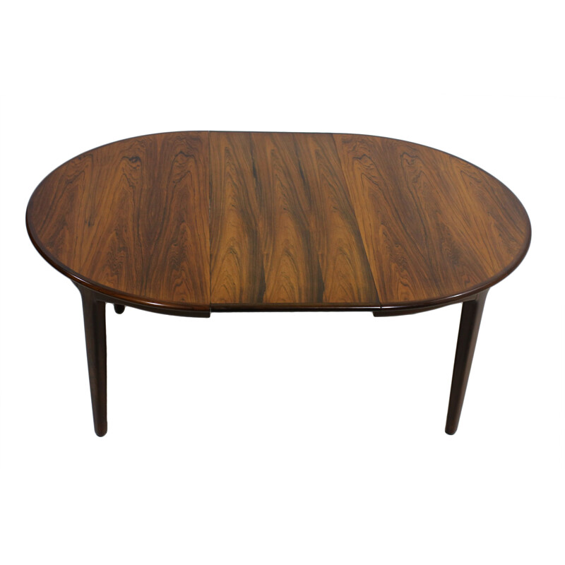 Vintage dining table in rosewood by Henning Kjaernulf for Soro Stolefabrik, 1960s