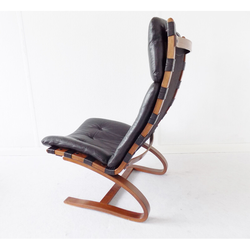 Vintage lounge chair Kengu by Elsa and Nordahl Solheim for Rykken Norway 1960s