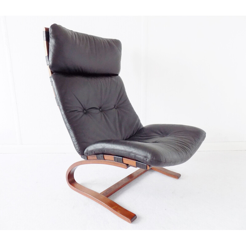 Vintage lounge chair Kengu by Elsa and Nordahl Solheim for Rykken Norway 1960s