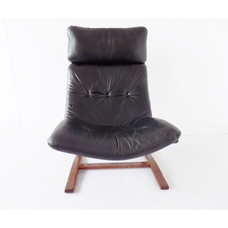 Vintage lounge chair Kengu by Elsa and Nordahl Solheim for Rykken Norway 1960s
