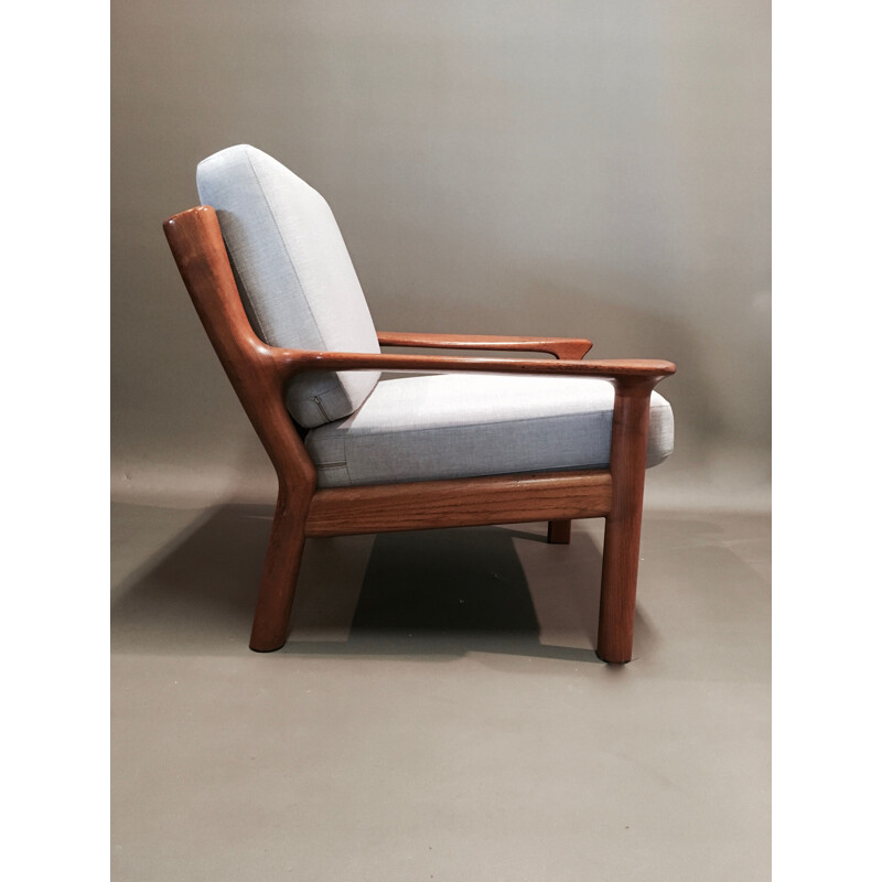 Vintage scandinavian armchair in teak,1950