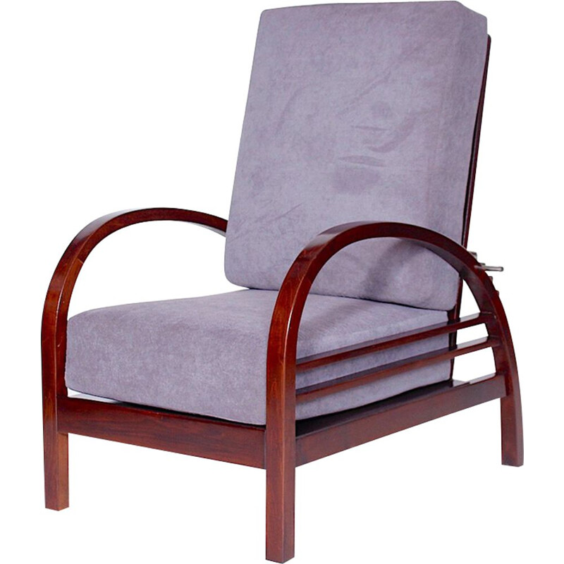 Vintage armchair in beech by Thonet Czechoslovakia 1922