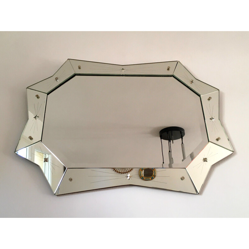 Vintage Venetian mirror from the 50s