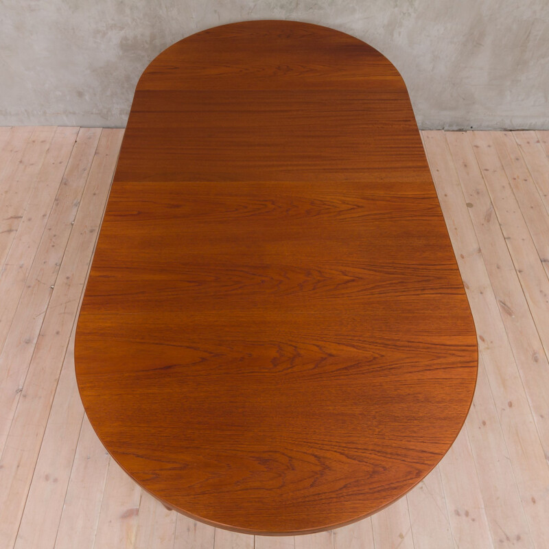 Vintage extensible dining table by Kai Kristiansen,1960