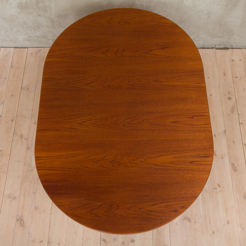 Vintage extensible dining table by Kai Kristiansen,1960